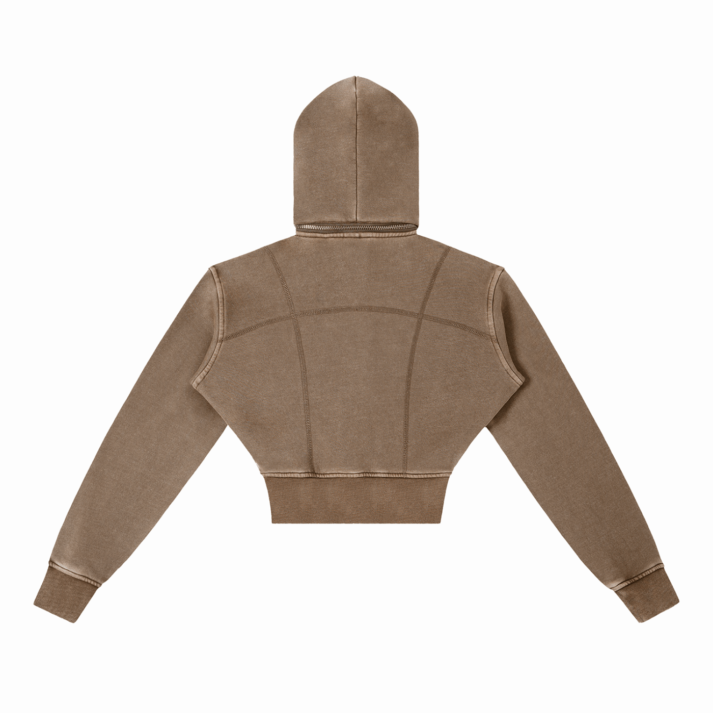 Brown hoodie on a white background