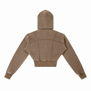 Brown hoodie on a white background