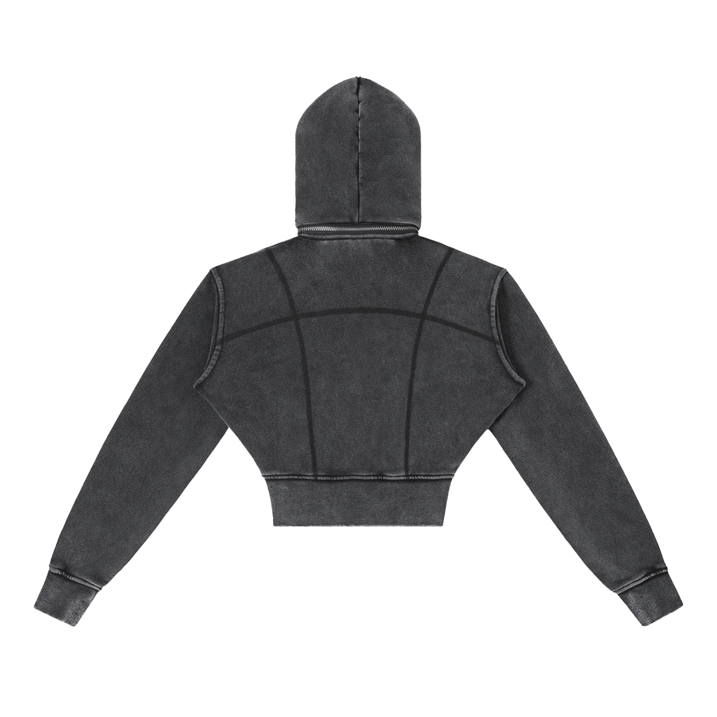 Black hoodie on a white background