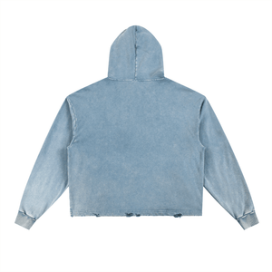 Light blue hoodie on a white background