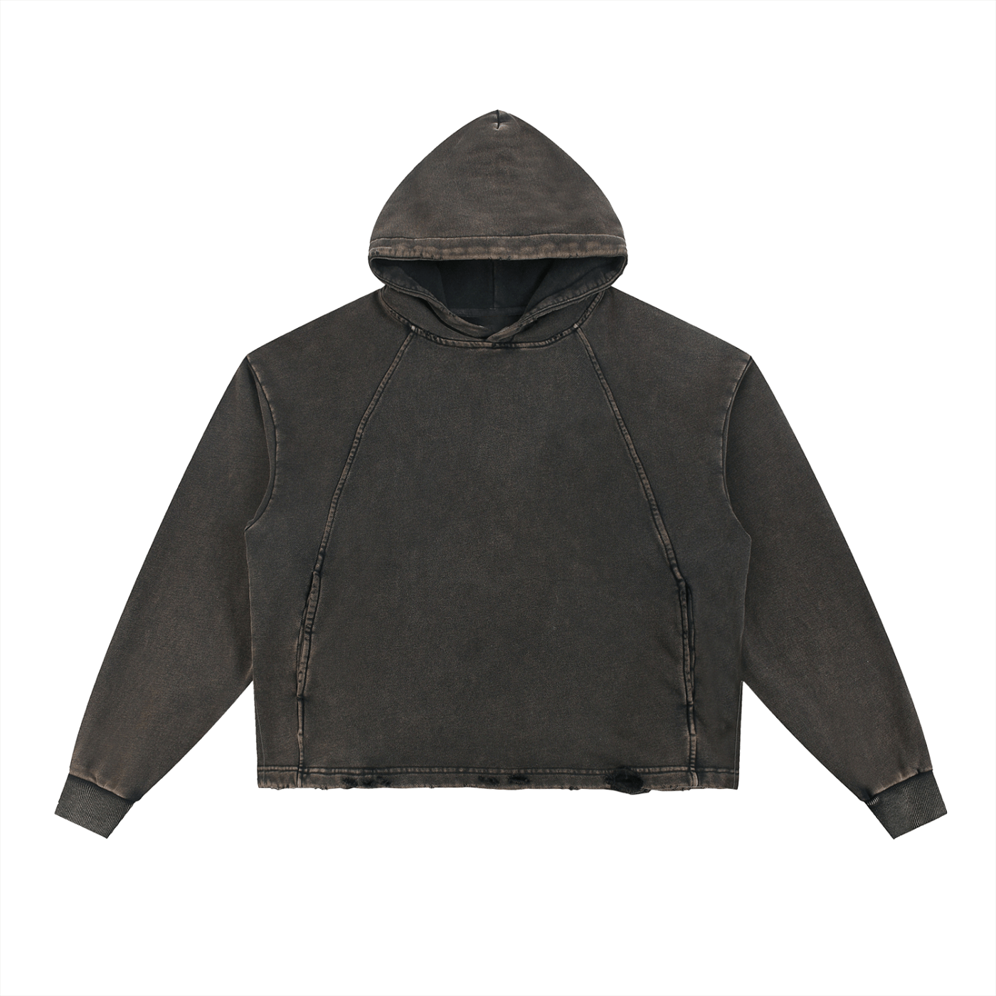 Black hoodie on a white background