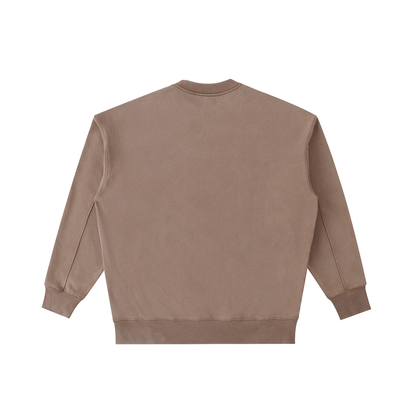 Brown sweatshirt on a white background