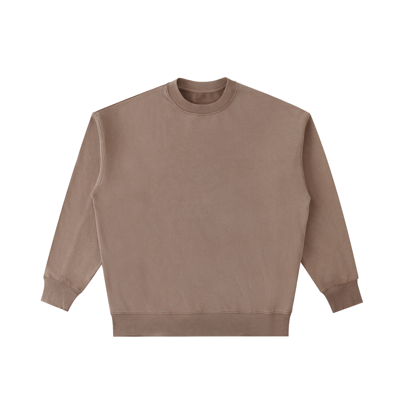 Brown sweatshirt on a white background