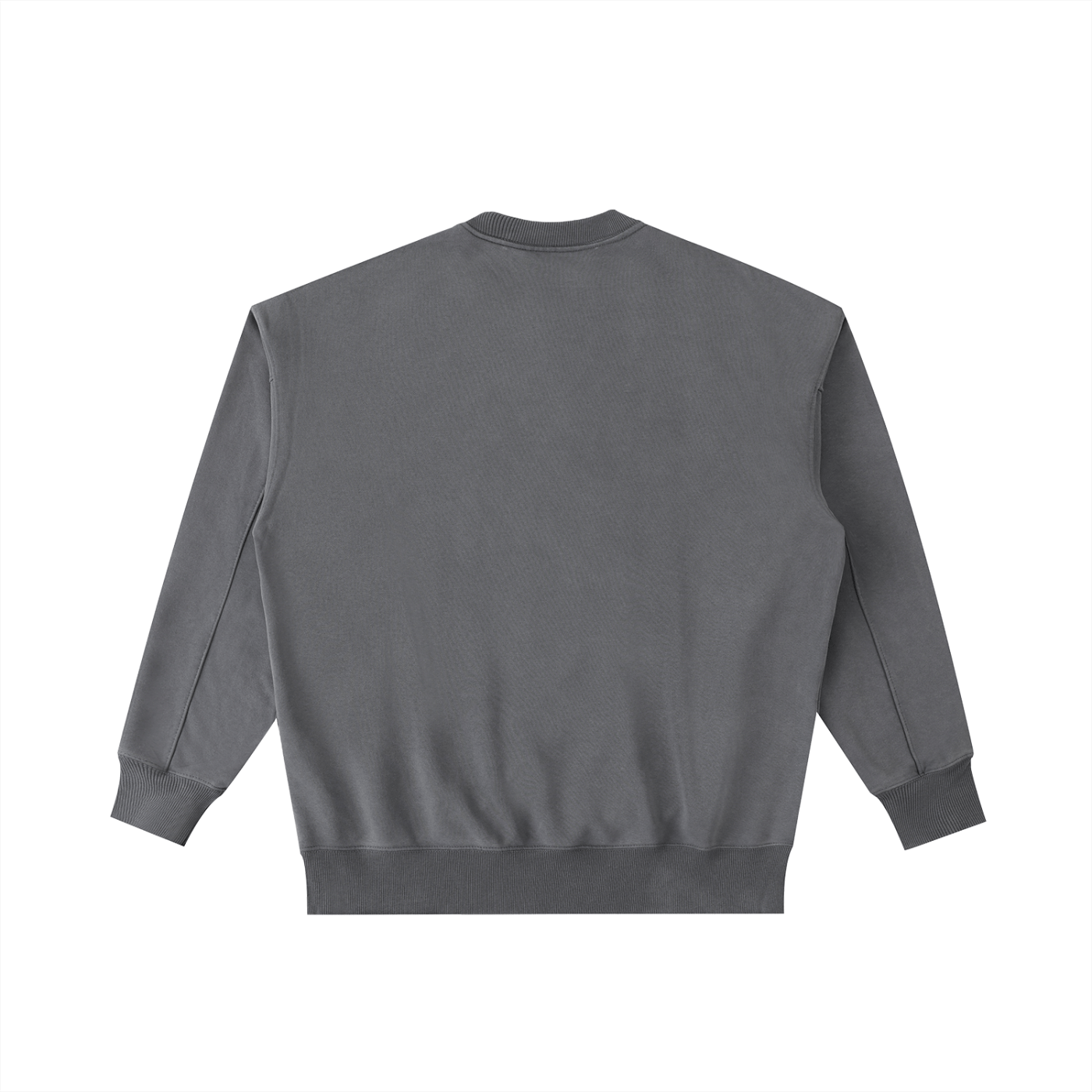 Gray sweatshirt on a white background