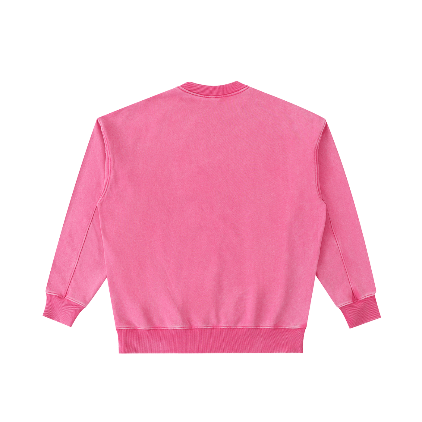 Pink sweatshirt on a white background