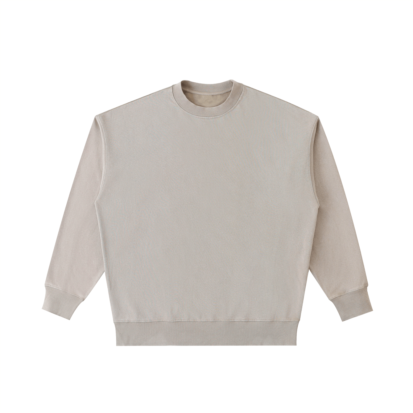 Beige sweatshirt on a white background