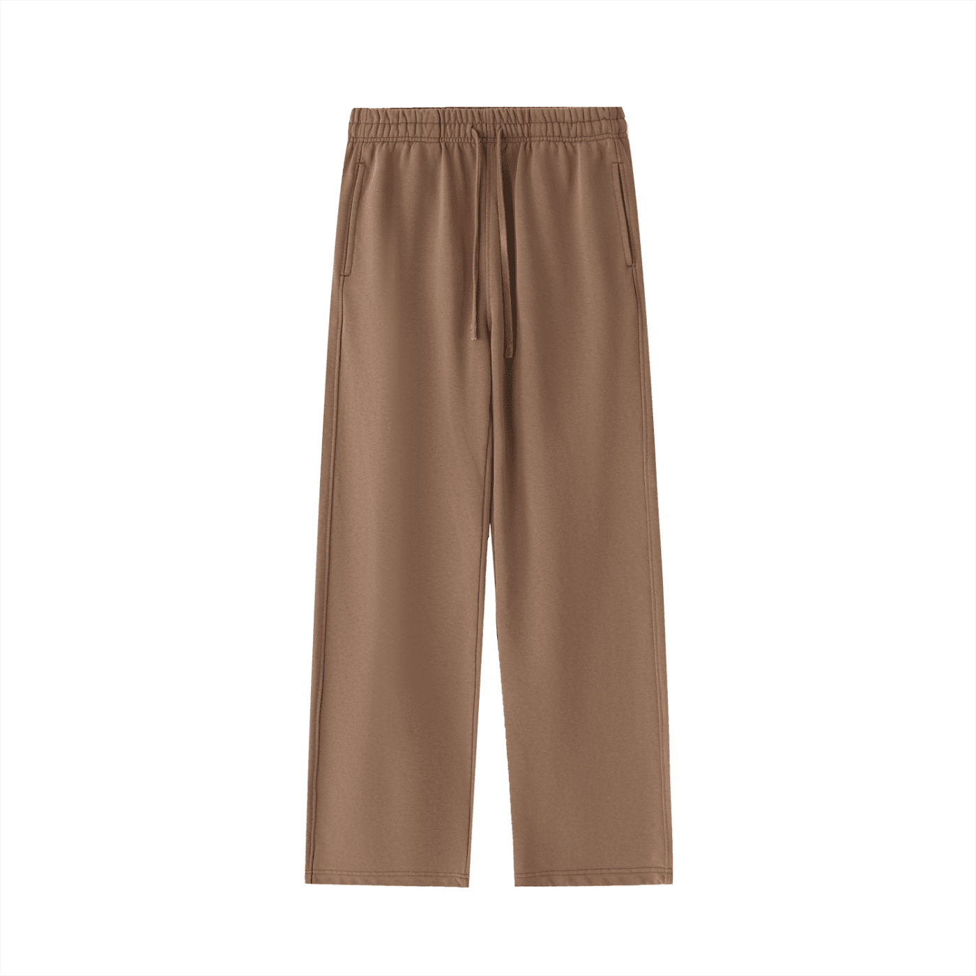Brown pants on a white background