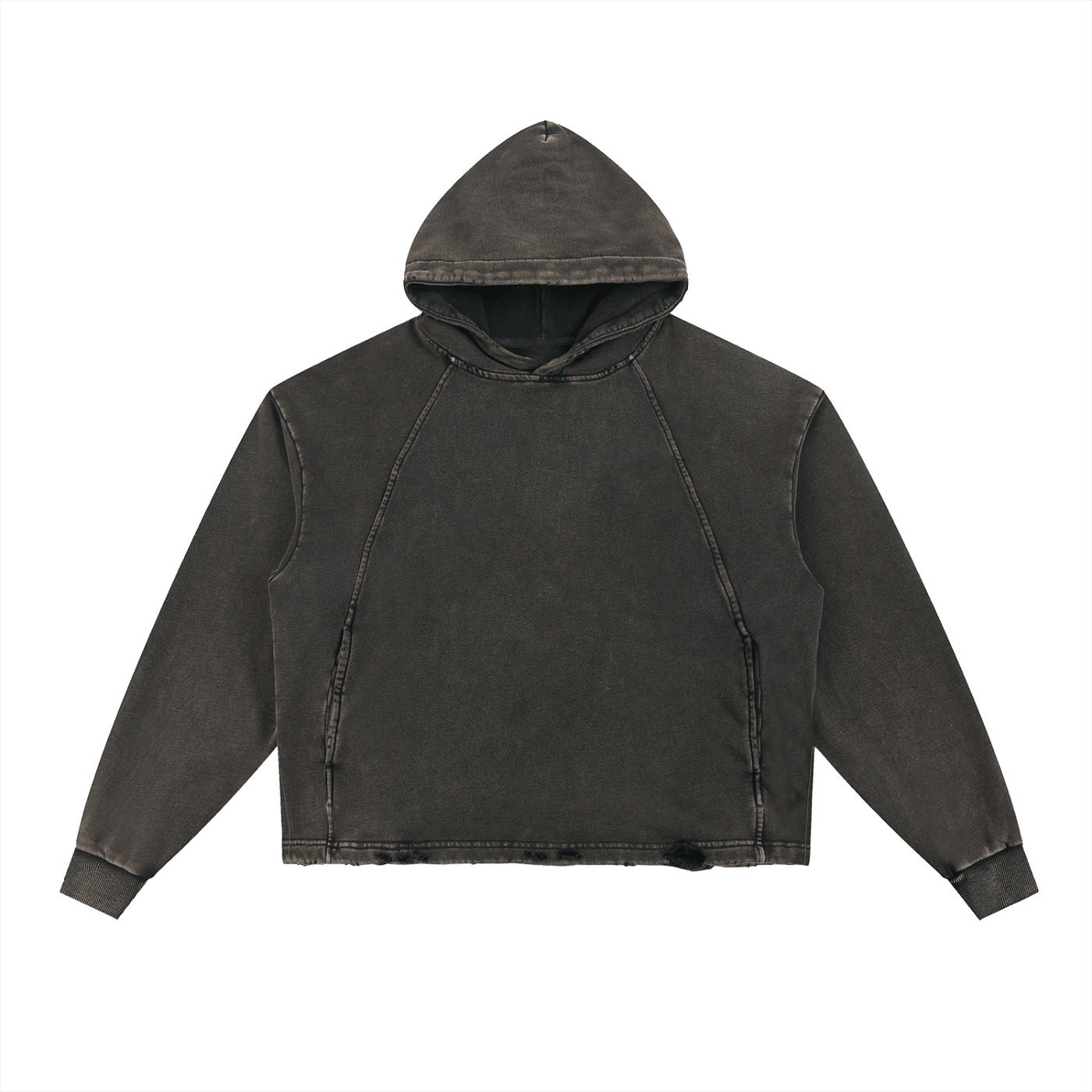 Black hoodie on a white background