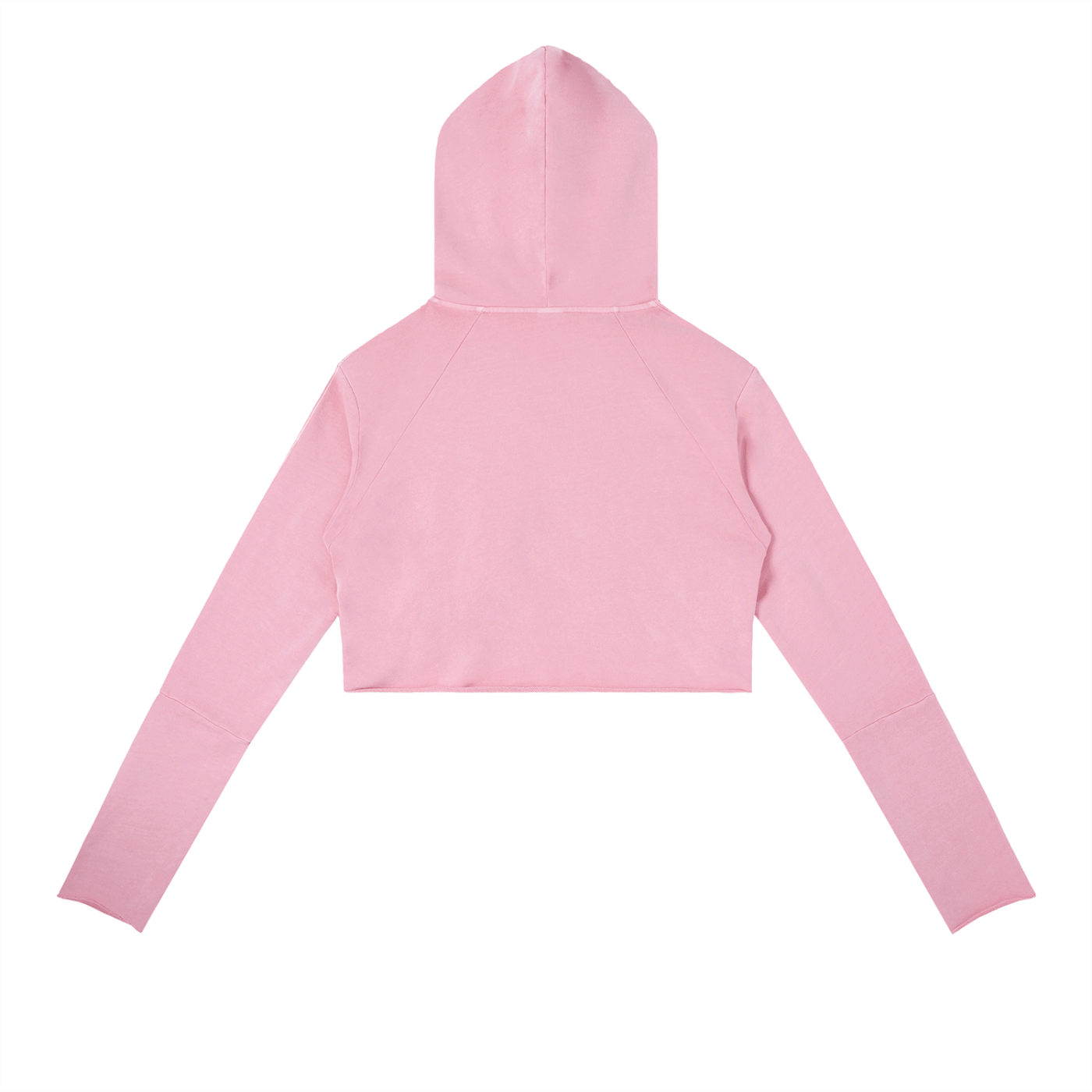Pink hoodie on a white background