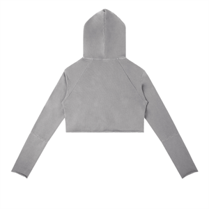 Gray hoodie on a white background