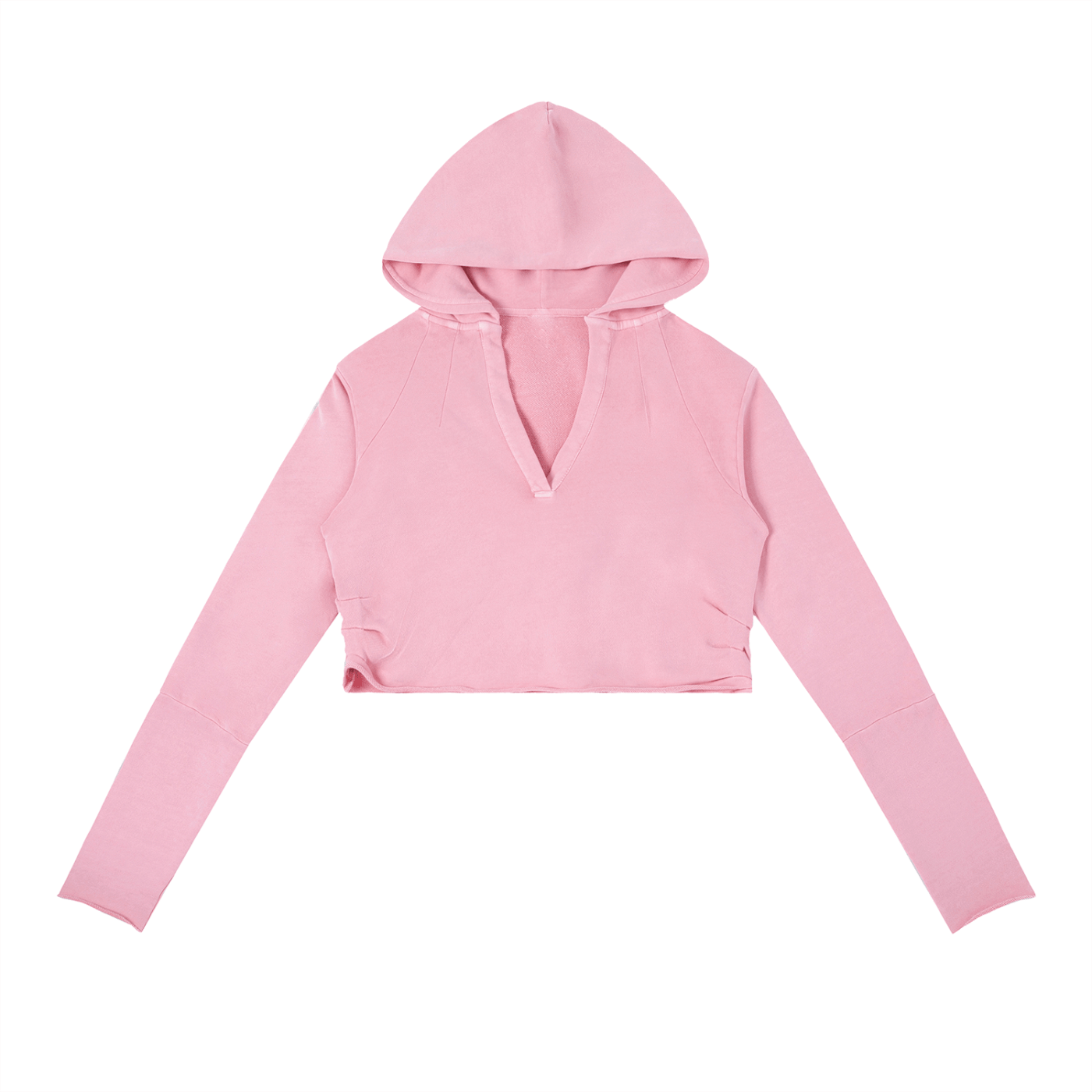Pink hoodie on a white background