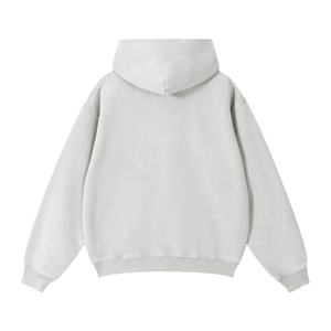 Light gray hoodie on a white background